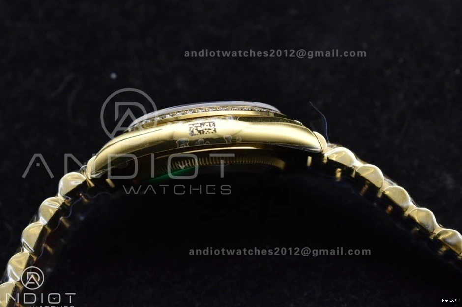 Best Edition Carnelian on Dial Date Red Bracelet YG 36 1:1 A2836 YG Day RAF 1202